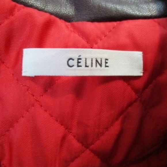 New CELINE ITALY LEATHER Moto Riding jacket coat - Picture 8 of 8